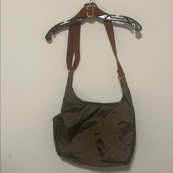 Brown & Army Green Nylon LONGCHAMP Shoulder Bag - Picture 6 of 12
